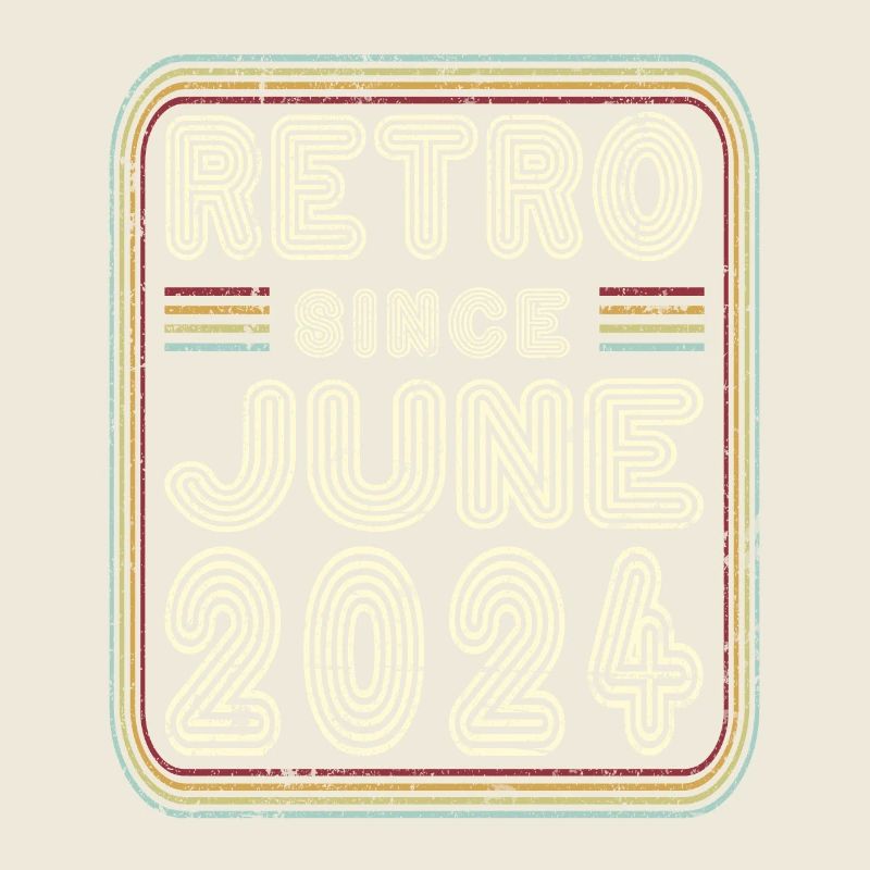 Geburtstag Juni 2024 Retro Geschenk