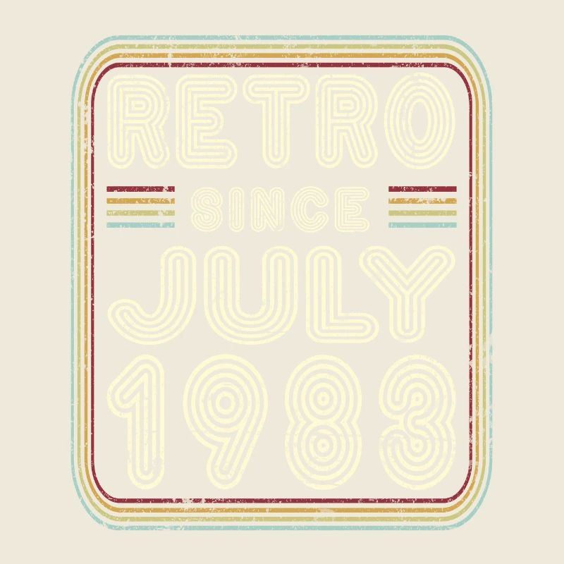 Birthday July 1983 Retro Gift
