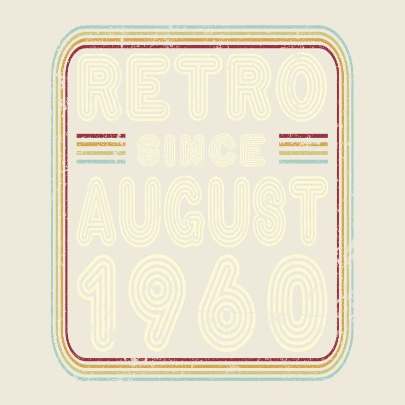 Geburtstag August 1960 Retro Geschenk