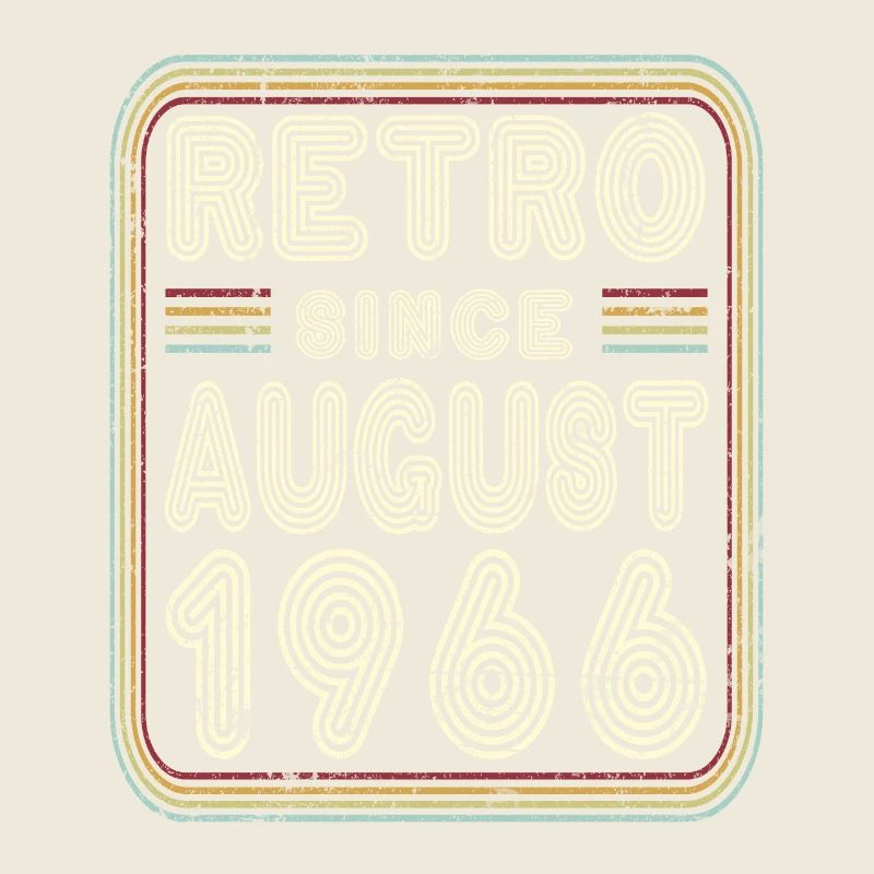 Geburtstag August 1966 Retro Geschenk