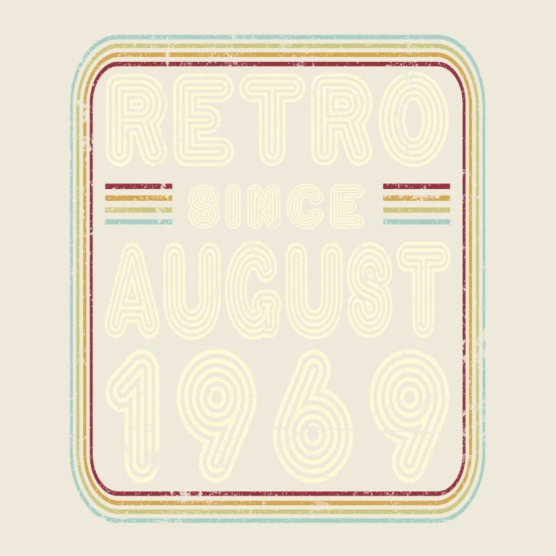 Birthday August 1969 Retro Gift