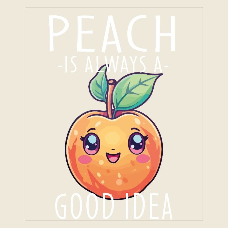 Pfirsich Kawaii