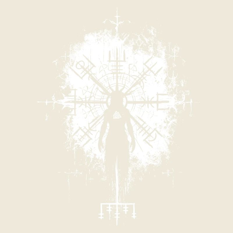 Vegvisir Wikinger Runen Kompass Hexe Okkult