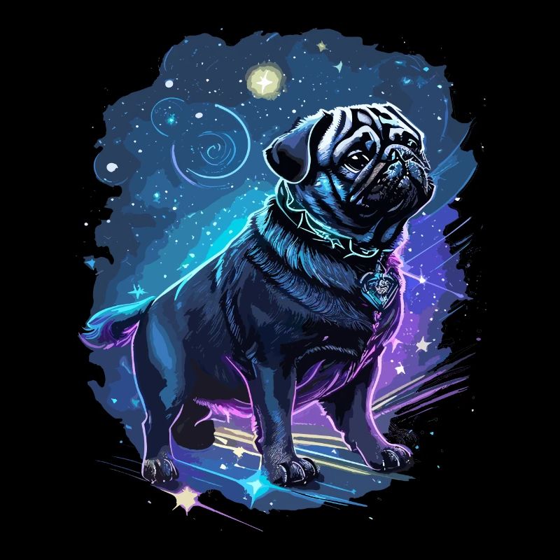 mythischer Mops Hund