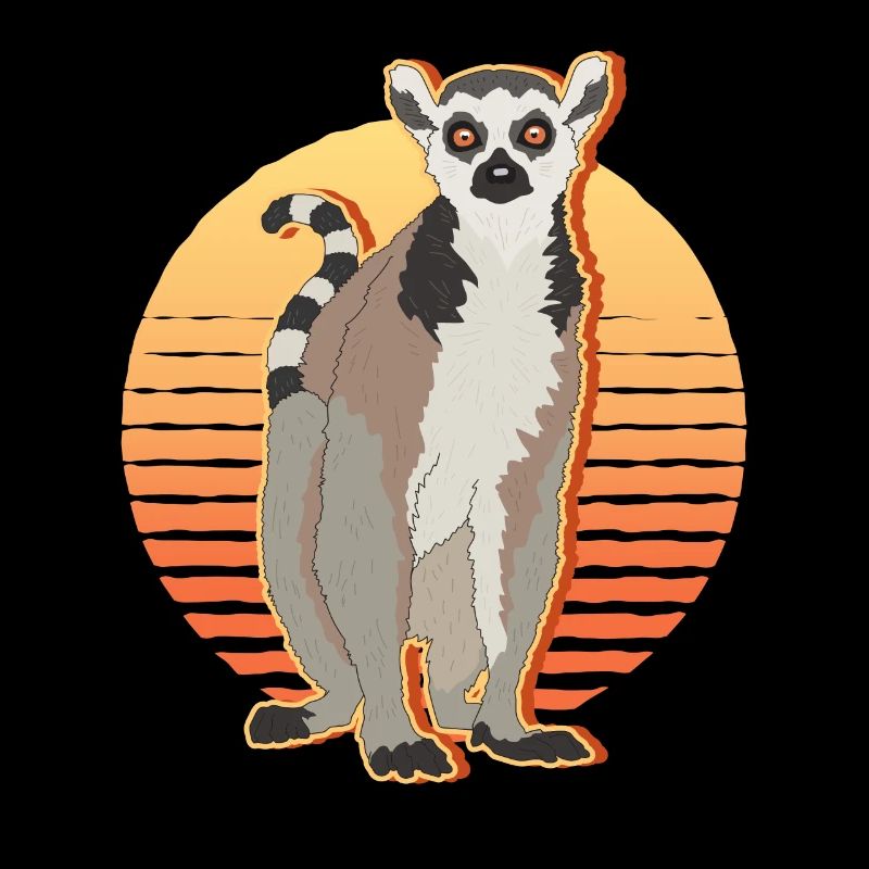 Lemur Curly Tail Lemur Ring-tailed Lemur Lemurs Gift