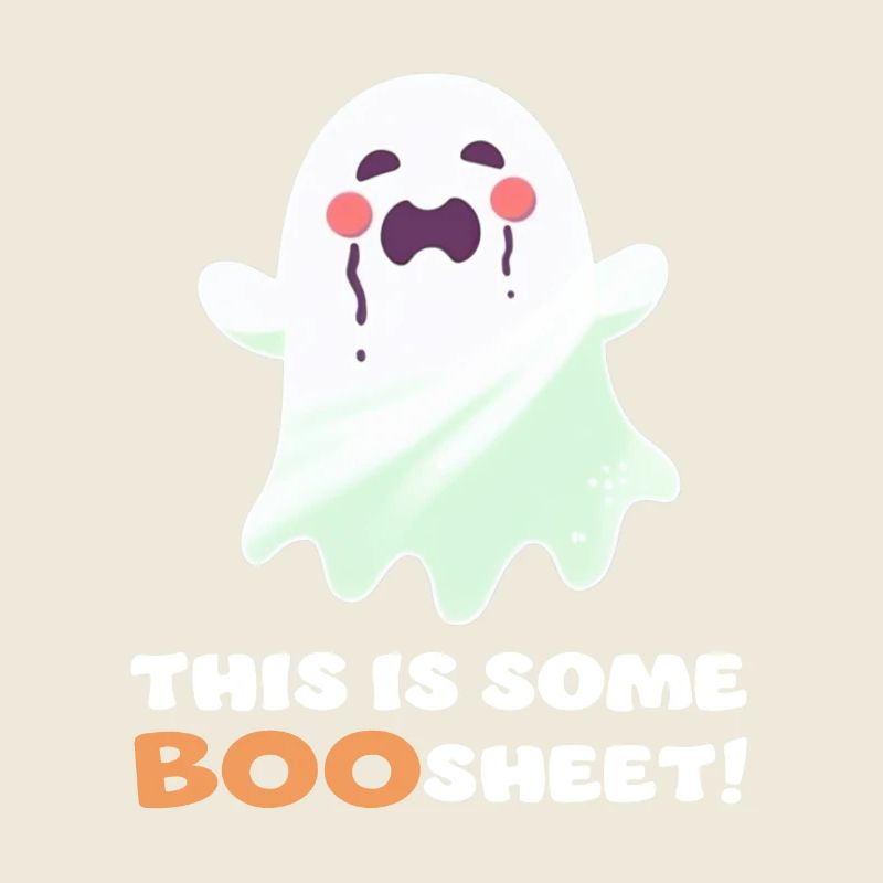 Drôle Boo Sheet Dire avec fantôme mignon