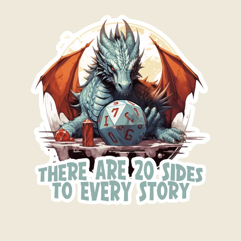 Chemise Dragon W20 Cube Fantasy RPG