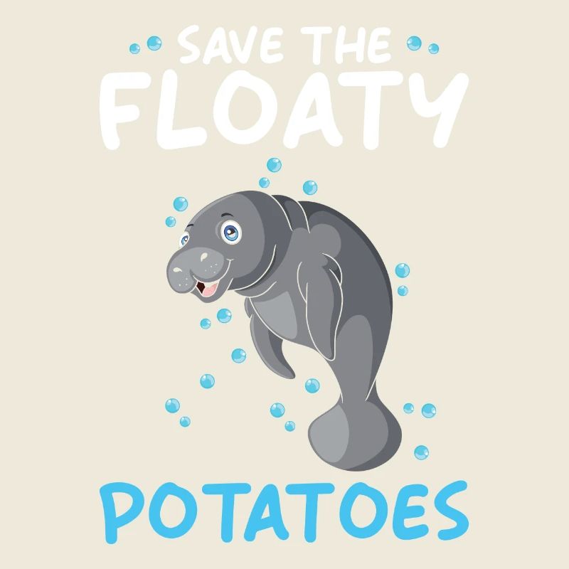 Manatee sauve les pommes de terre flottantes