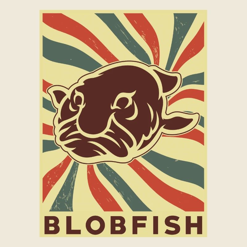 Blobfish Retro Vintage