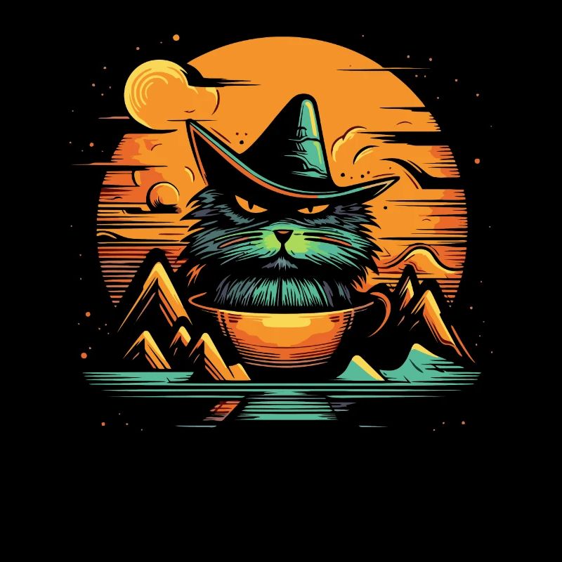 A cup full of Wizard Cat
