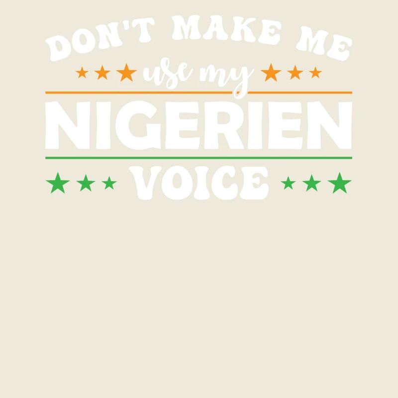 Ne me laissez pas utiliser ma voix nigérienne