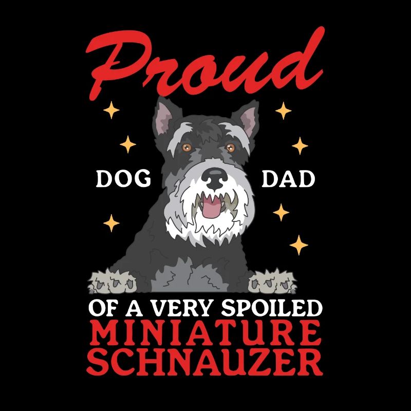 Zwergschnauzer Dad Schnauzer Hunde Geschenk