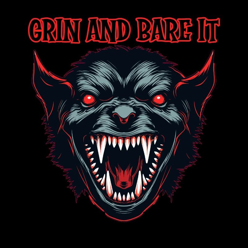 Tête de démon, Grin et nu.