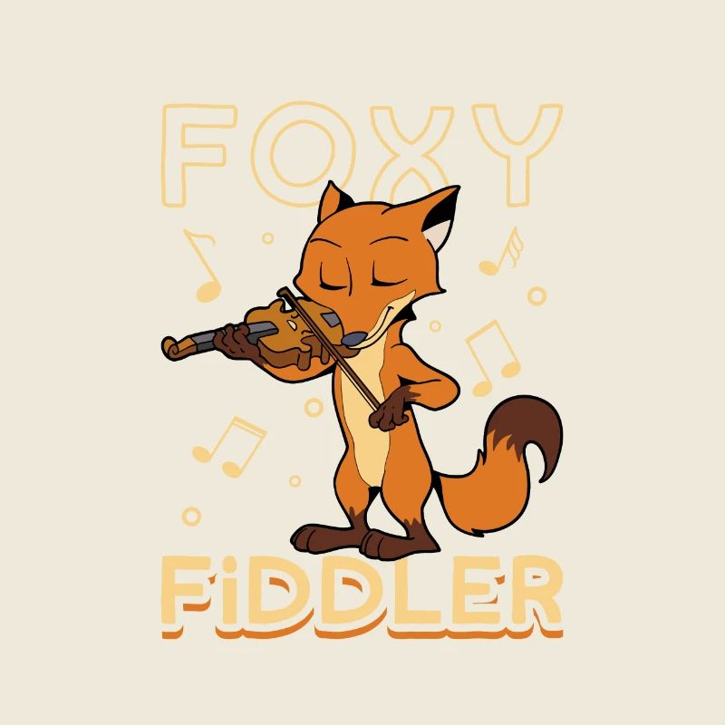 Foxy fiddler - fox on the violin