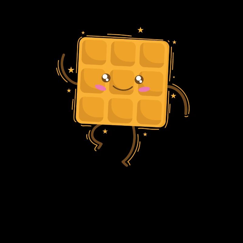 Dancing Waffle Dough Pastry Snack