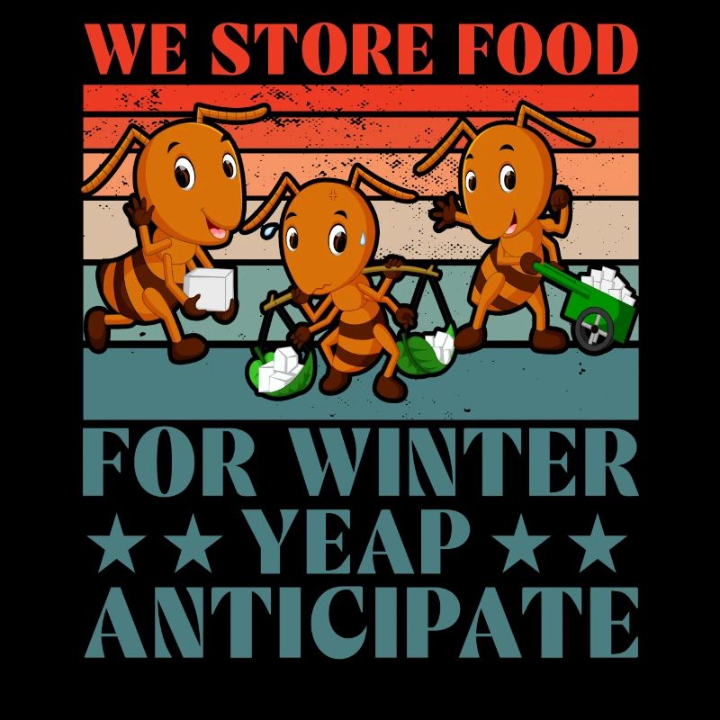 We store food for winter yeap anticipate
