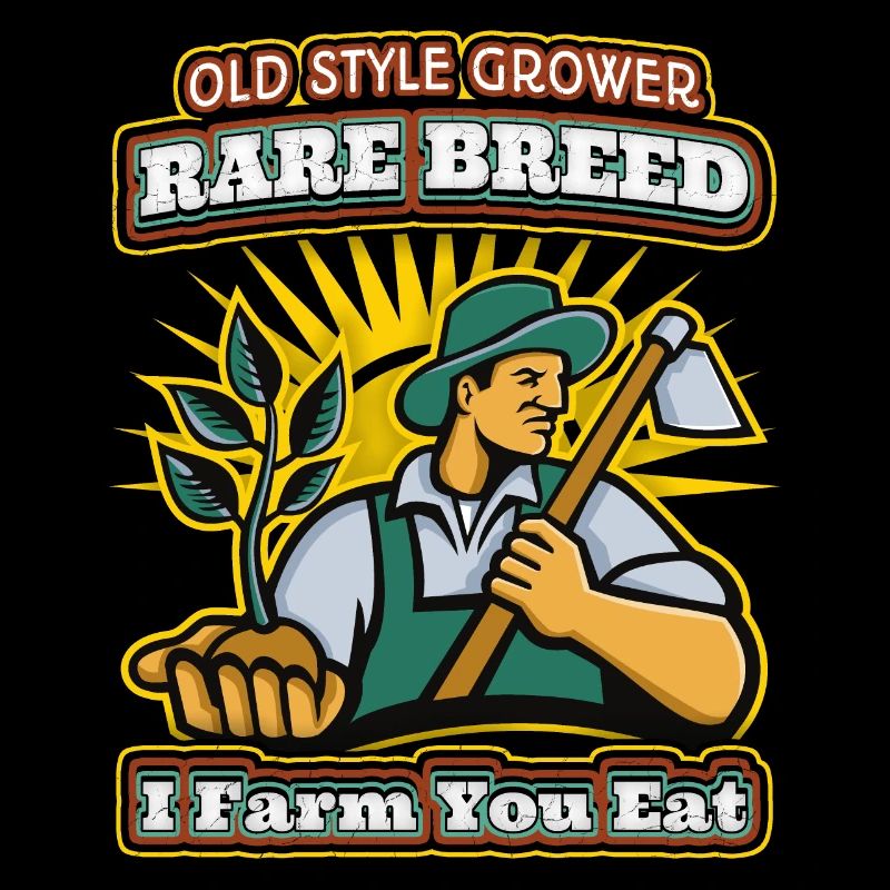 Konventioneller Ackerbau, Bauern, Farmer Spruch