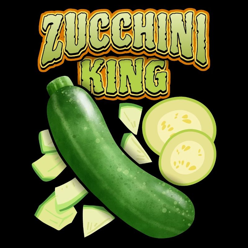 Zucchini King, lustiger Gemüse Spruch