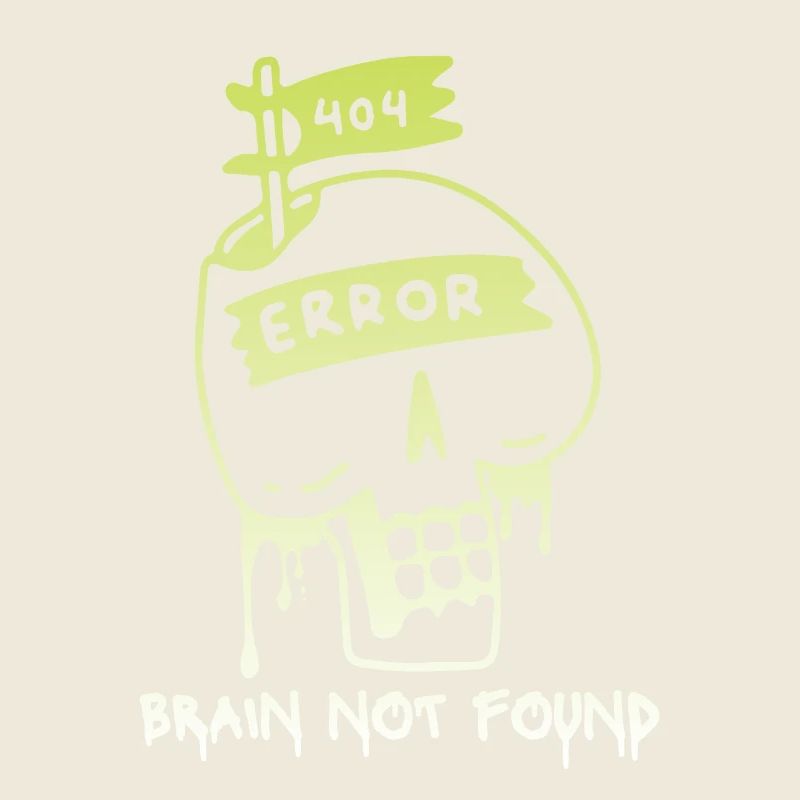 Erreur 404-html, Computer Nerd, No-Brain Saying