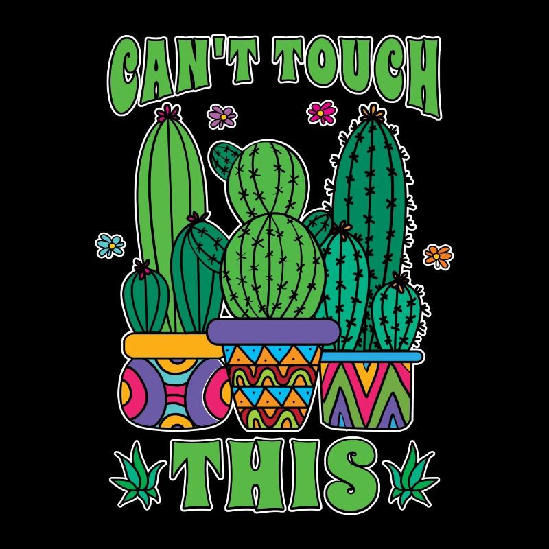 Succulent Can't Touch This Cactuses Potted Plant
