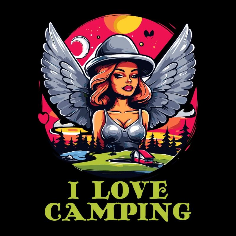 Ich liebe Camping mit netten Mädchen