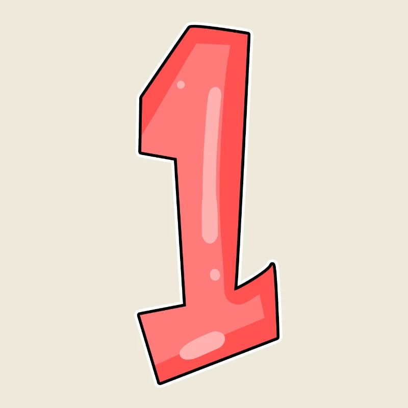 1 red
