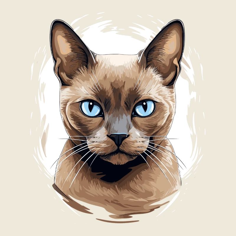 Chat birman Birmanie Katze