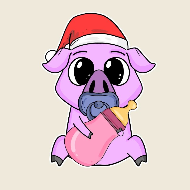 Cochon bébé Noël