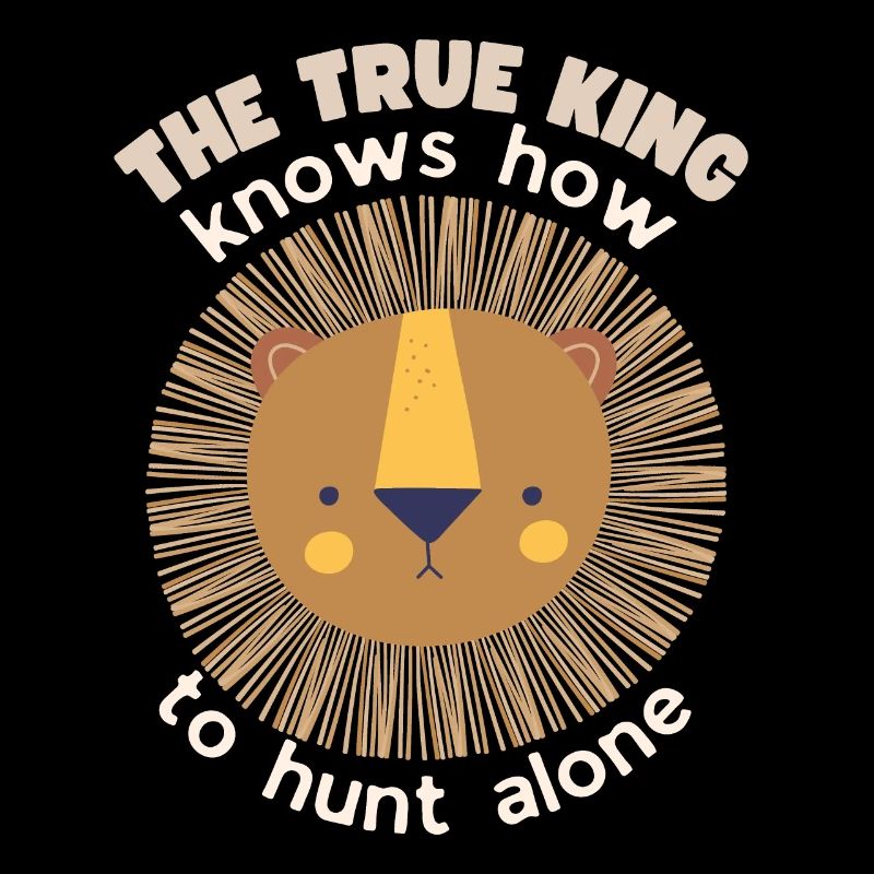 Löwe Spruch, Selbstbewusstsein, lustiger Löwenkopf