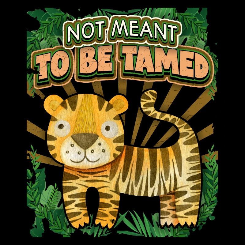 Kawaii Tiger, Jungle Tiger, Funny Saying