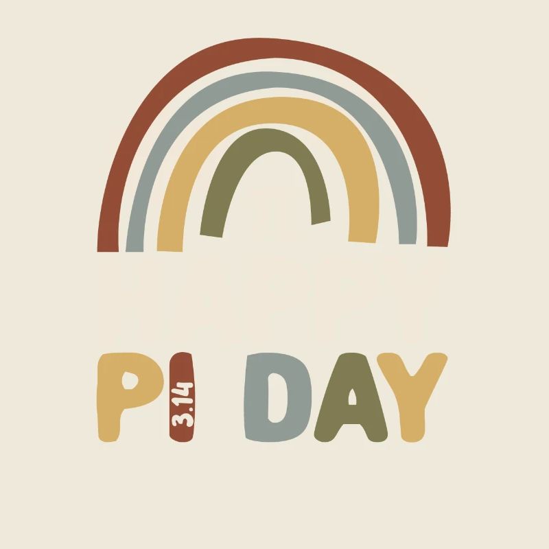 BOHO arc-en-ciel Happy Pi Day 3.14 Math Geek Enseigner