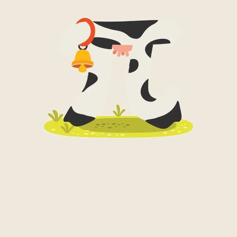 Vache pie amant pi jour icône drôle maths