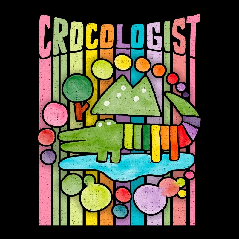 Drôle de dicton crocodile, crocologue arc-en-ciel