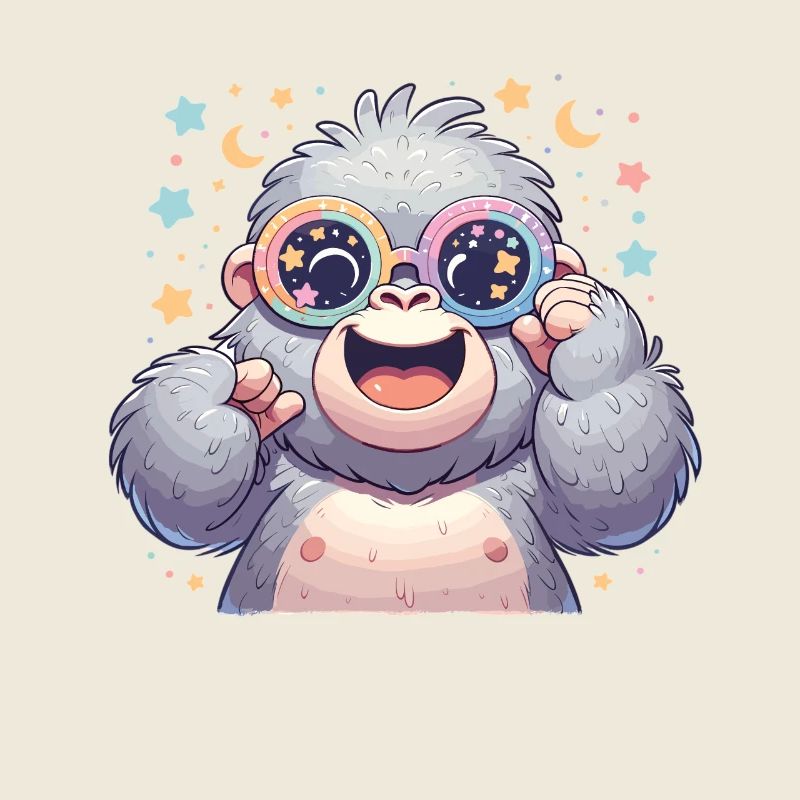 Gorilla with sunglasses