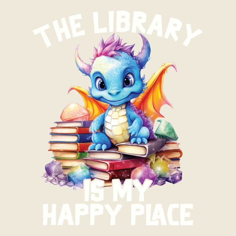 La bibliothèque est mon lieu de bonheur, dragon