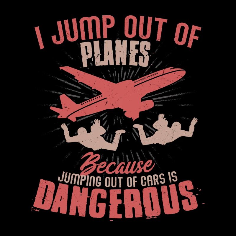 Je saute d’un parachute de parachutiste d’avion