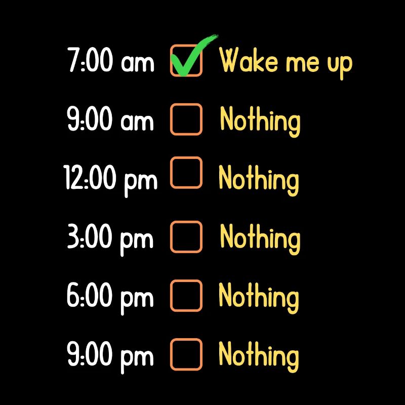 Things To Do During The Day | Funny Design