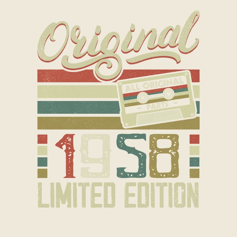 Jahrgang 1958 Retro 1958 Geburtstagsgeschenk