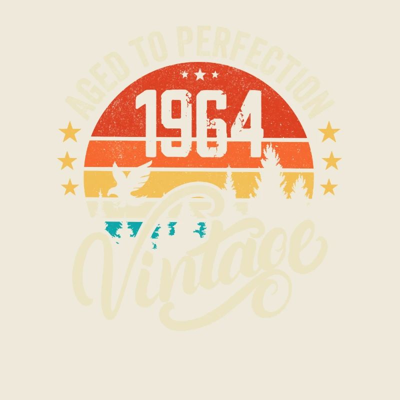 1964 Vintage - Geburtstagsgeschenk 1964 Retro 1964