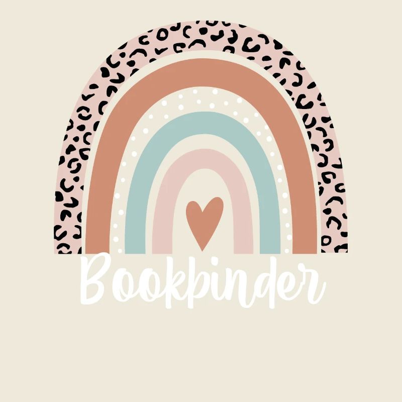 Buchbinder Regenbogen Leopard Lustiger Buchbinder