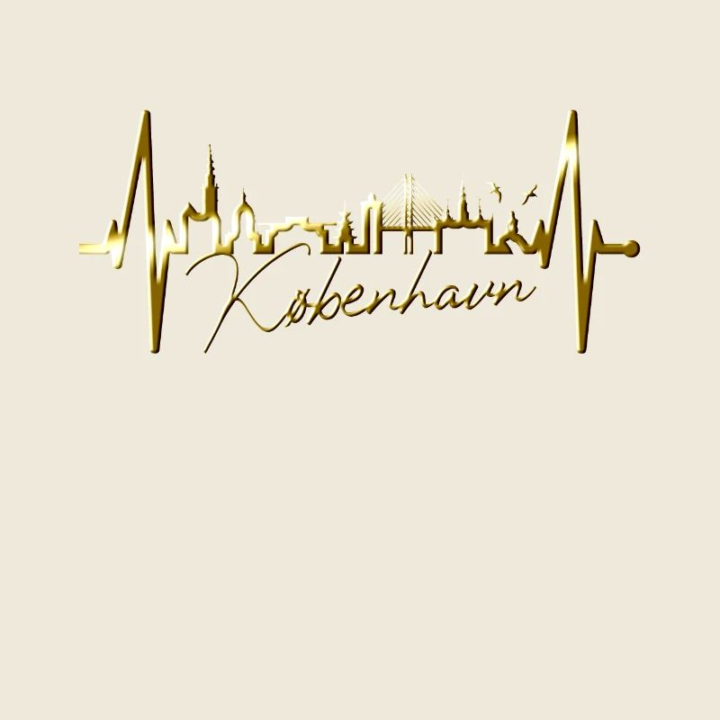 Copenhague Skyline Heartbeat Danemark Amour Hygge