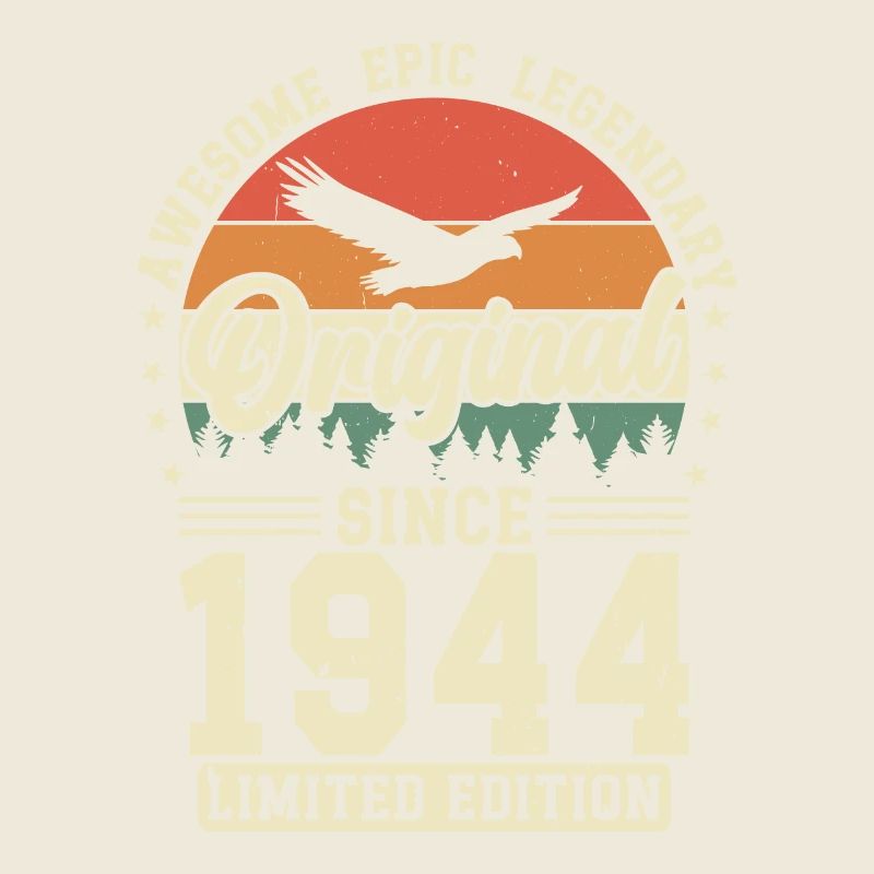 Élégant 80e anniversaire anniversaire '44
