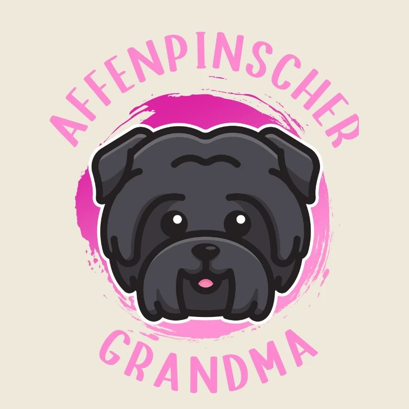 Affenpinscher Oma Monkey Terrier Hunde Geschenk