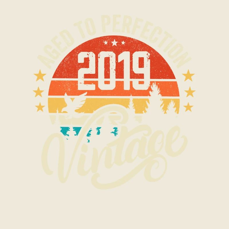 2019 Vintage Vintage Retro Birthday Gift