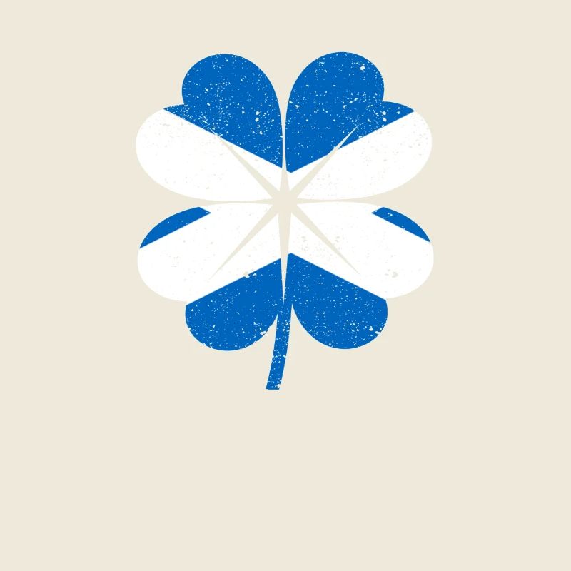 Drapeau Ecossais Feuille de Trèfle Irlandais