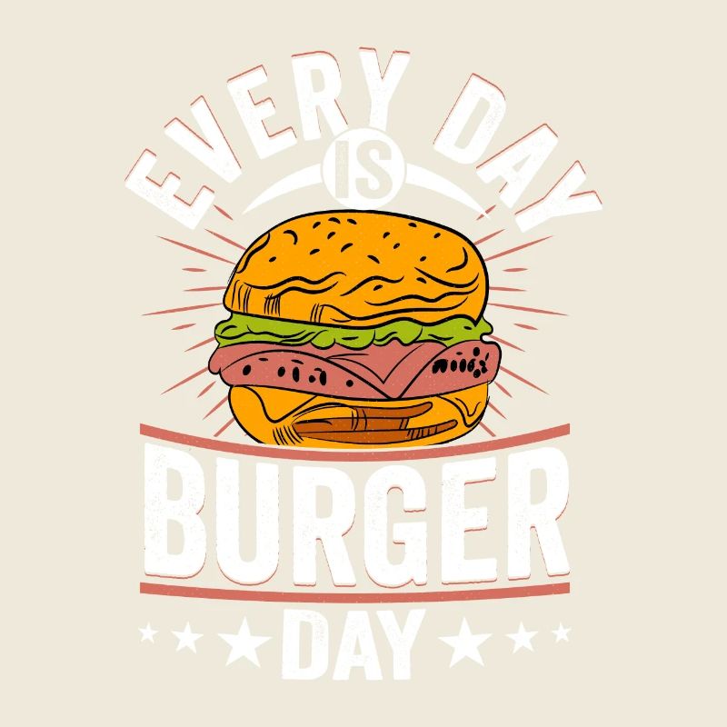Chaque jour, c’est le jour du hamburger, des petits pains à la viande, des aliments à hamburger