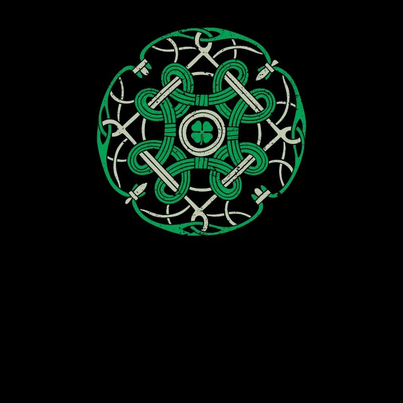 Irish Blessing Celtic Knot 4 Leaf Clover