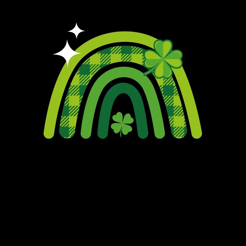 Trèfle à quatre feuilles Arc-en-ciel de la Saint-Patrick