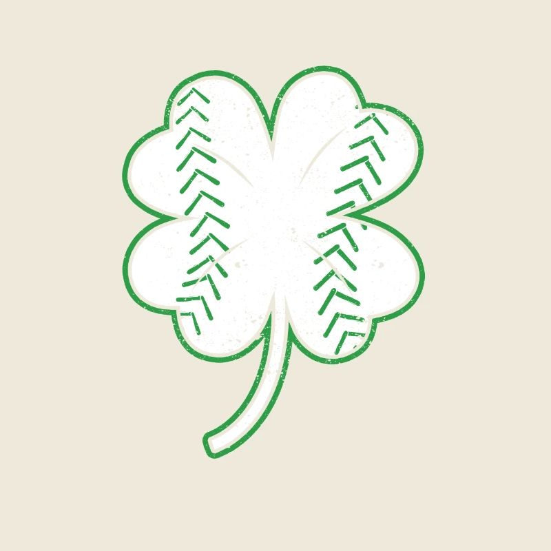 Baseball St Patricks Day Lucky Leaf Catcher