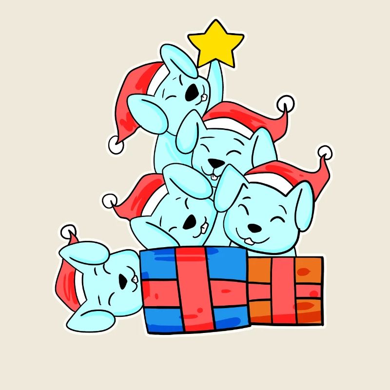 Lapin Arbre de Noël Noël